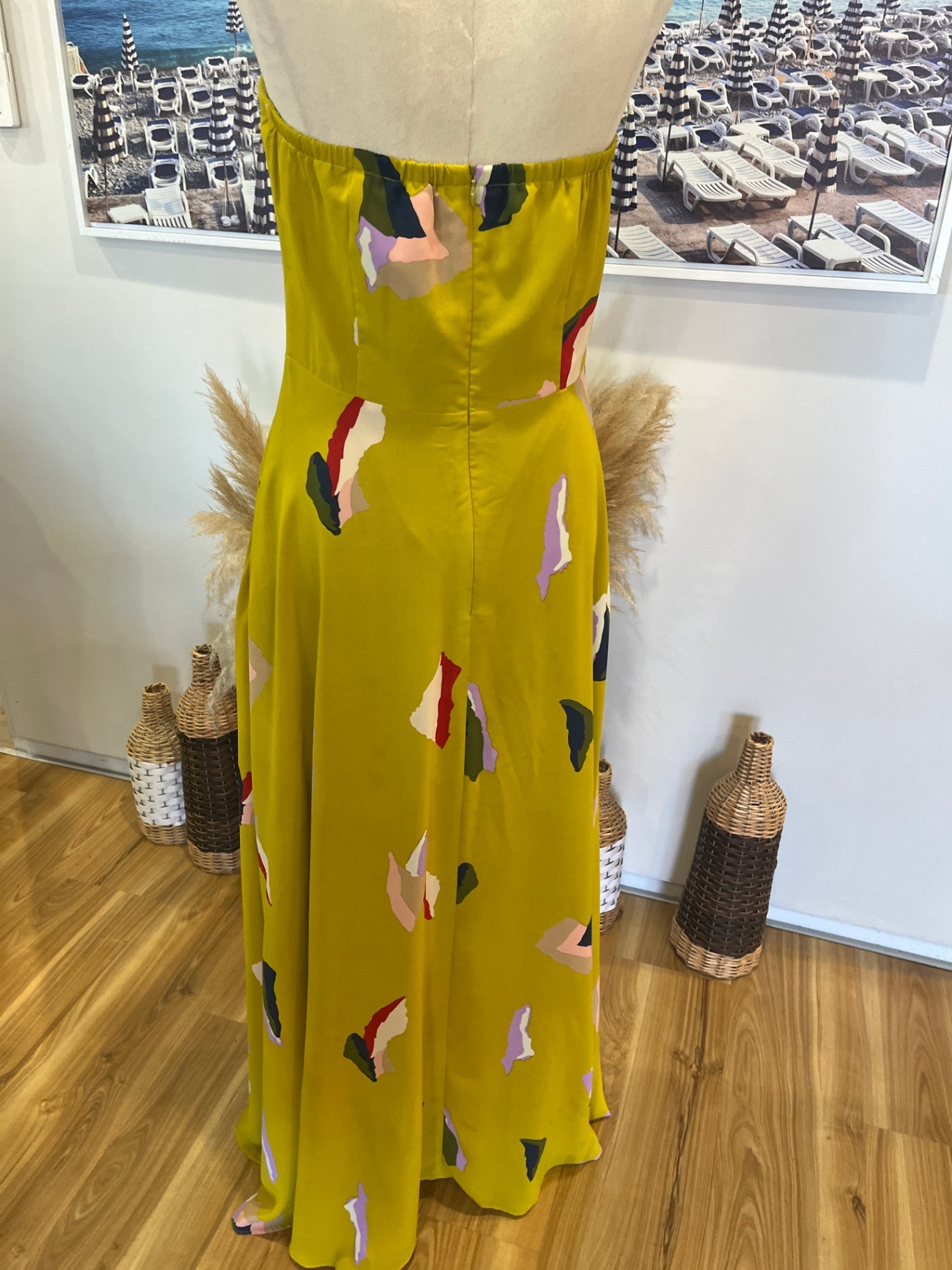 [SALE] Augustine Strapless  Yellow Dress