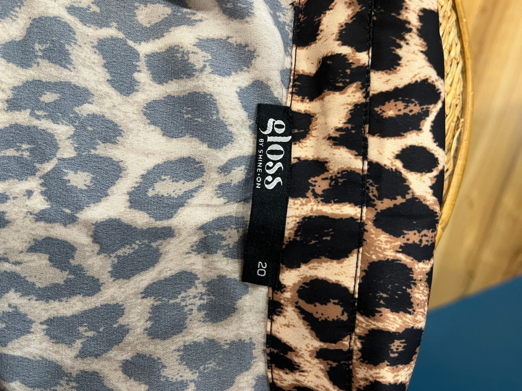 Gloss by Shine On Dress Leopard print Size 20