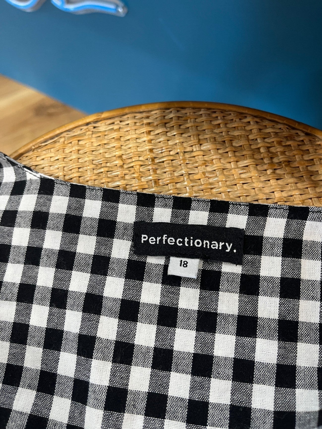 Perfectionary  Black and White Checkered Dress