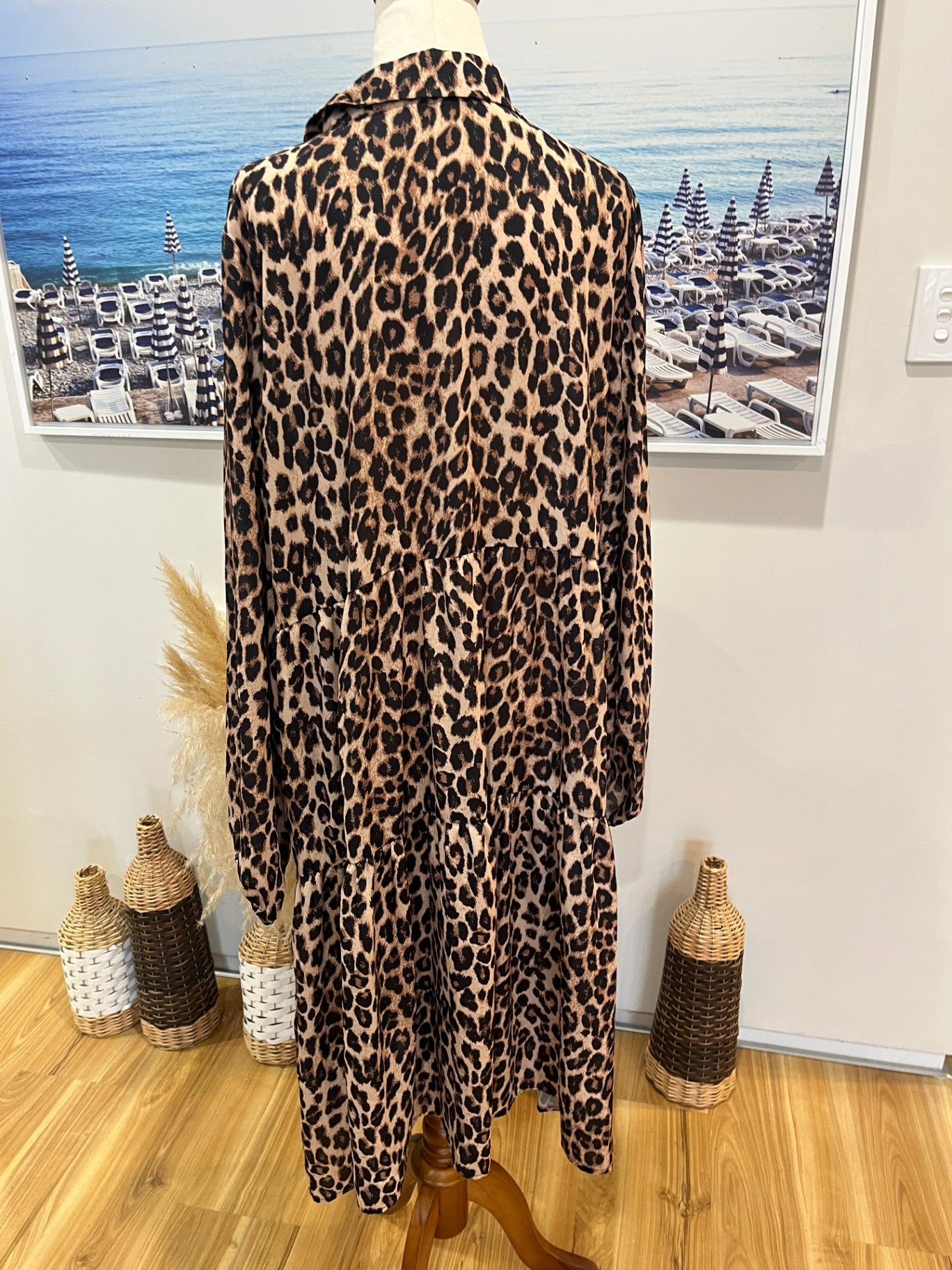 Gloss by Shine On Dress Leopard print Size 20