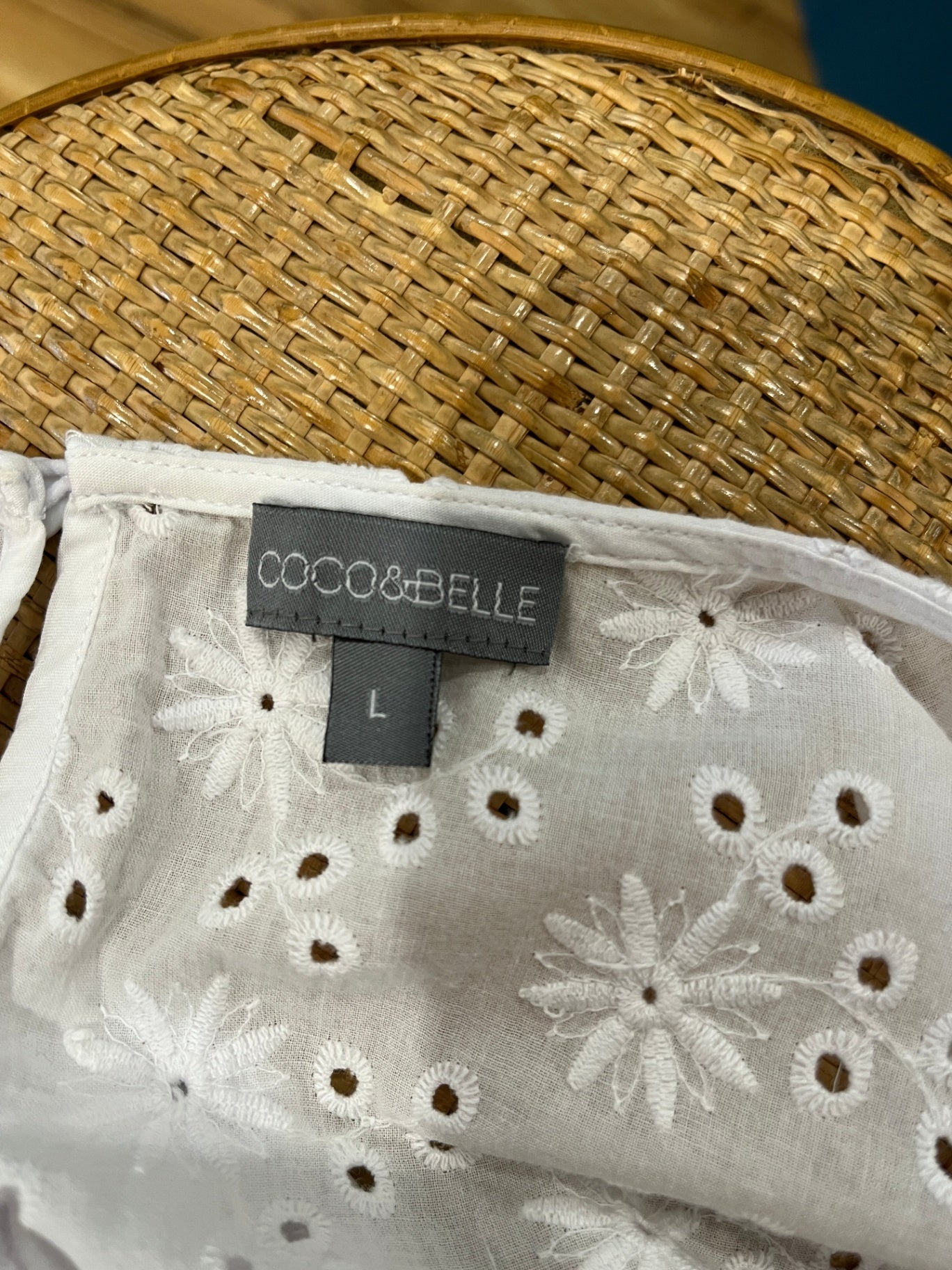 Coco&Belle Broidery Top White Large