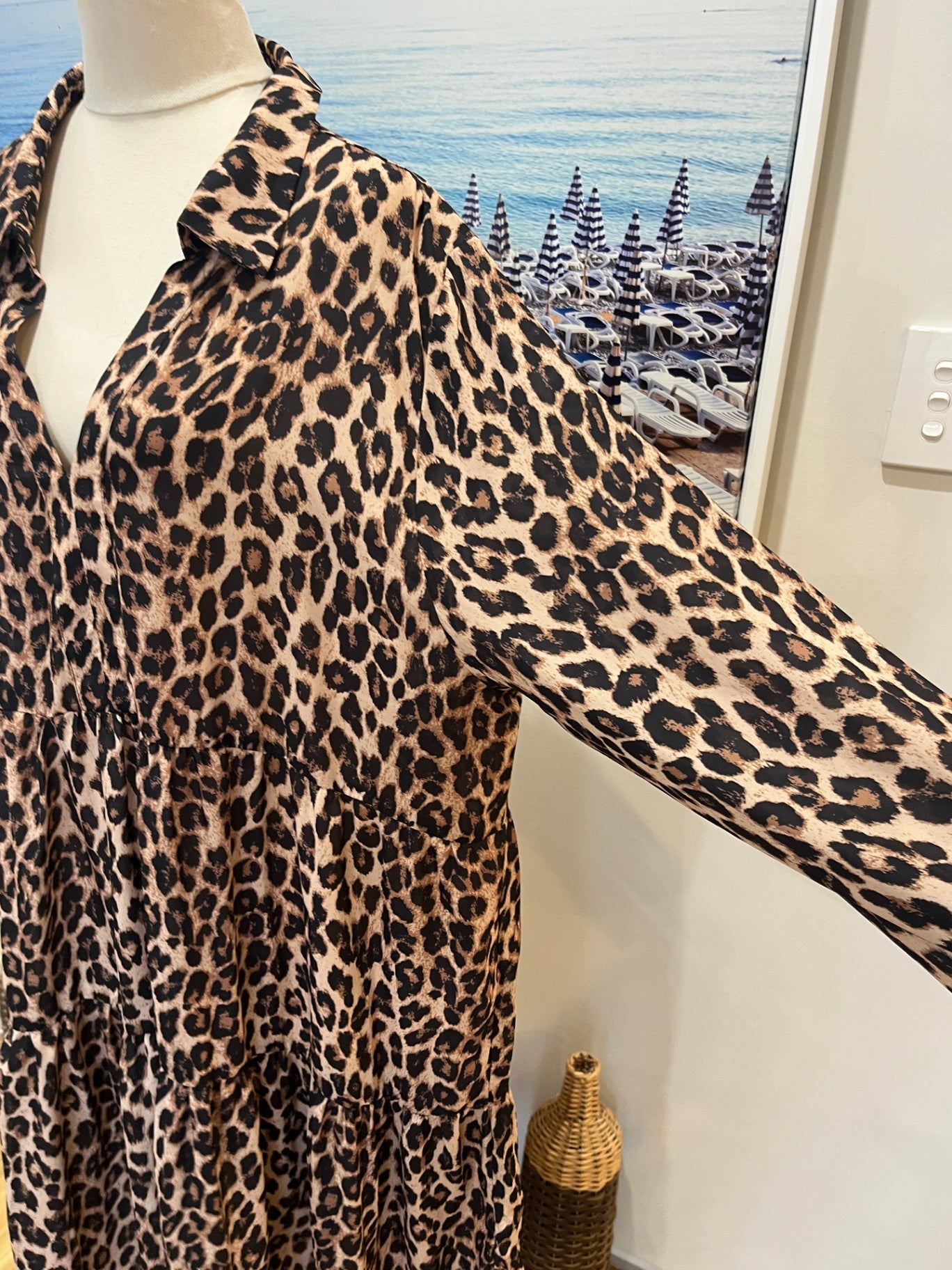 Gloss by Shine On Dress Leopard print Size 20