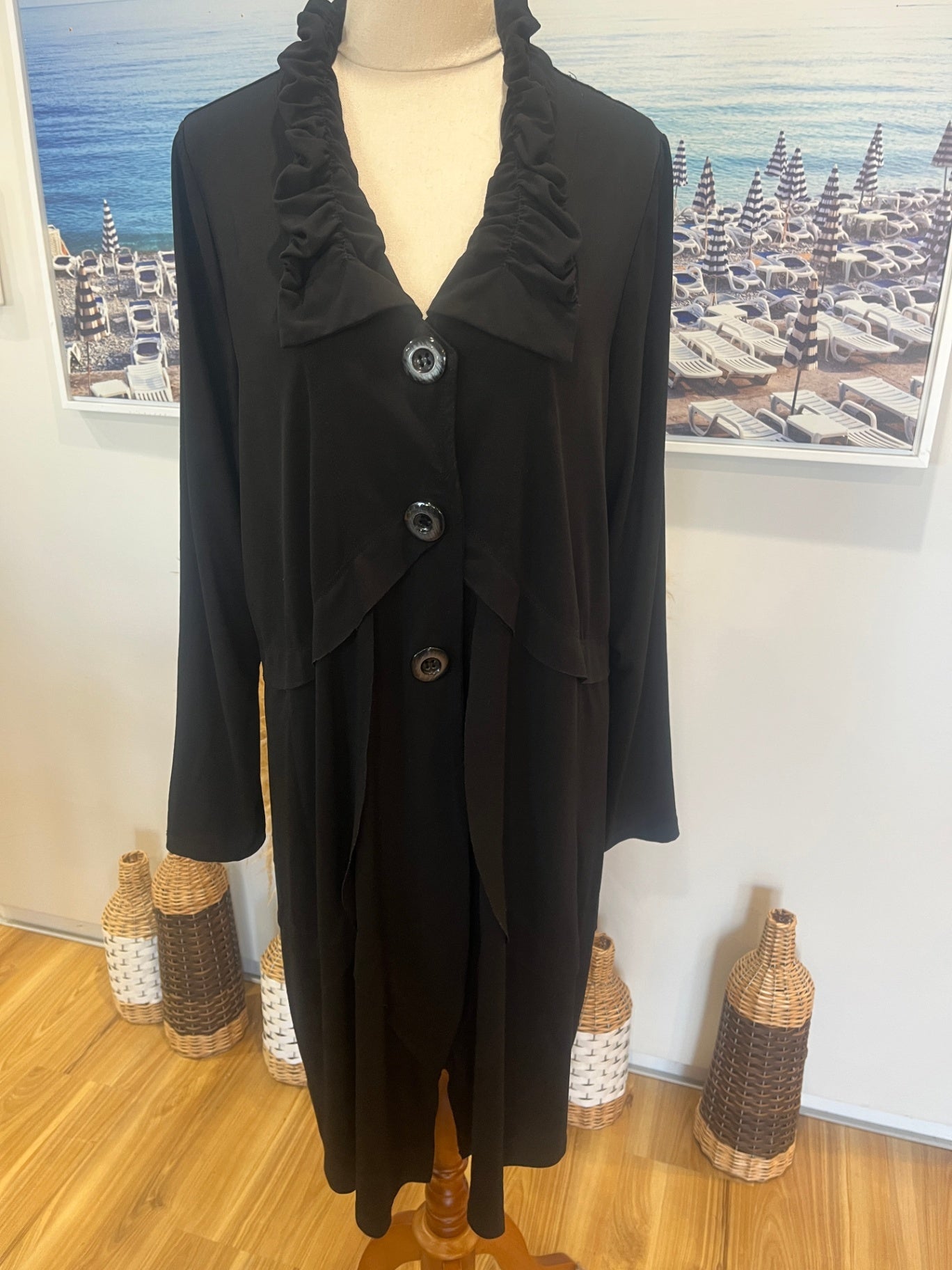 YS Black Duster Jacket XL