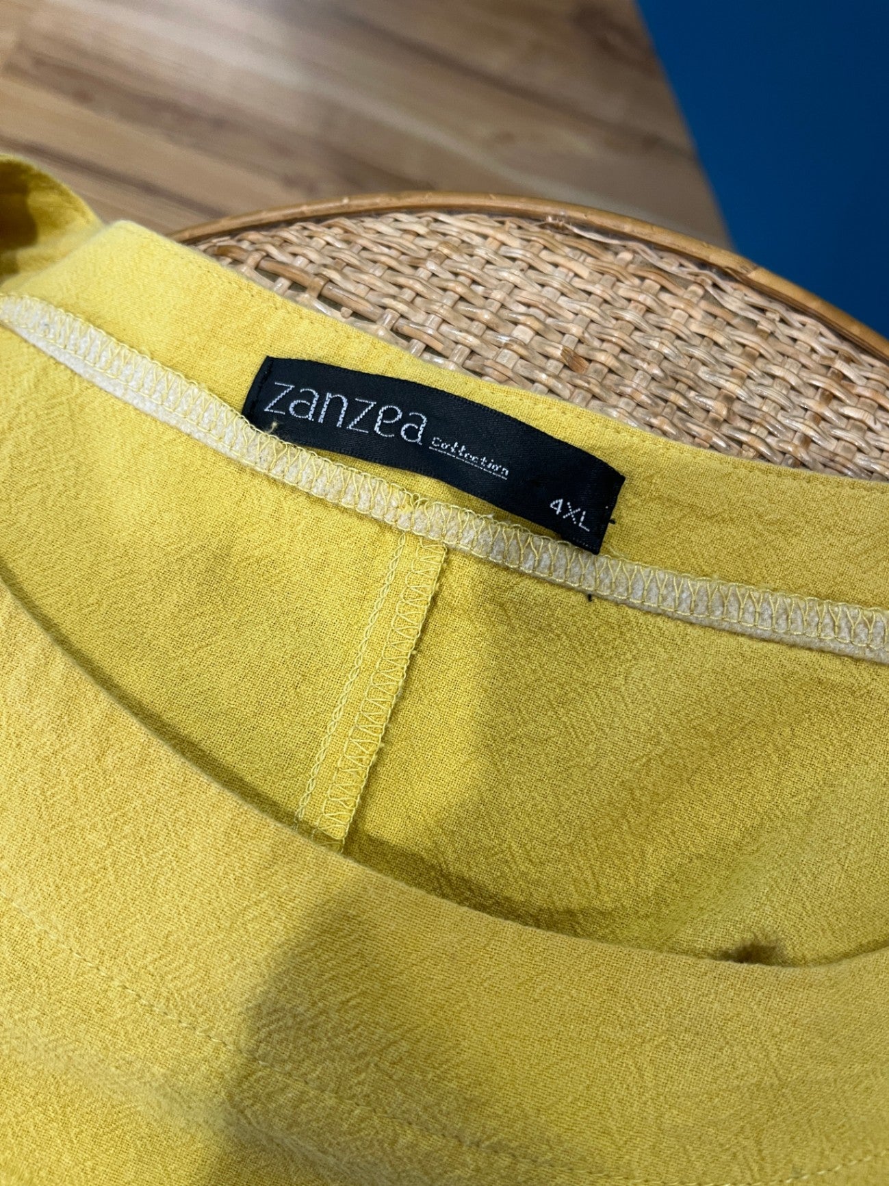 Zanzea 4XL Mustard Top