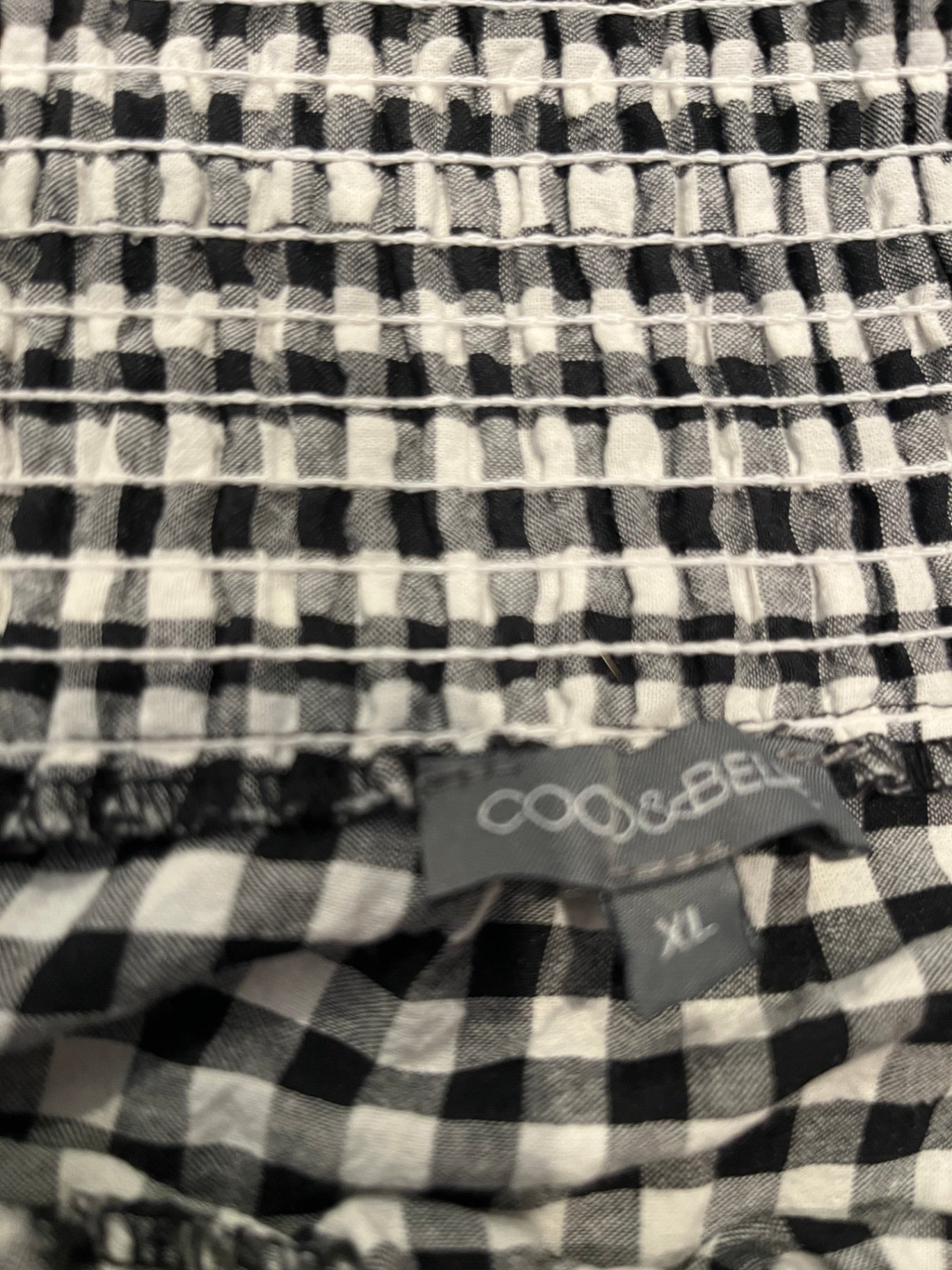 Coco&Belle Skirt Black/White Checkered XL