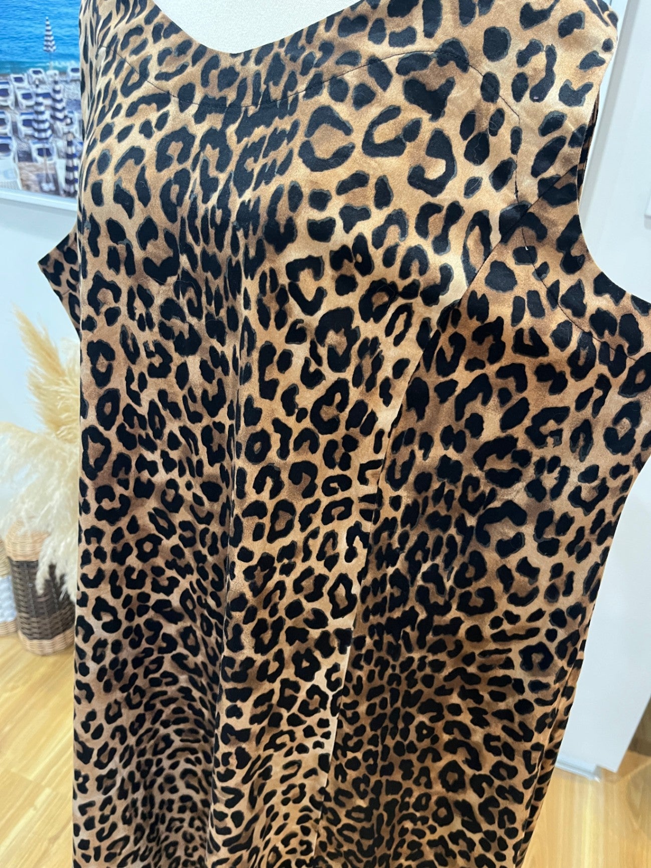Platform Leopard Print Dress L/XL