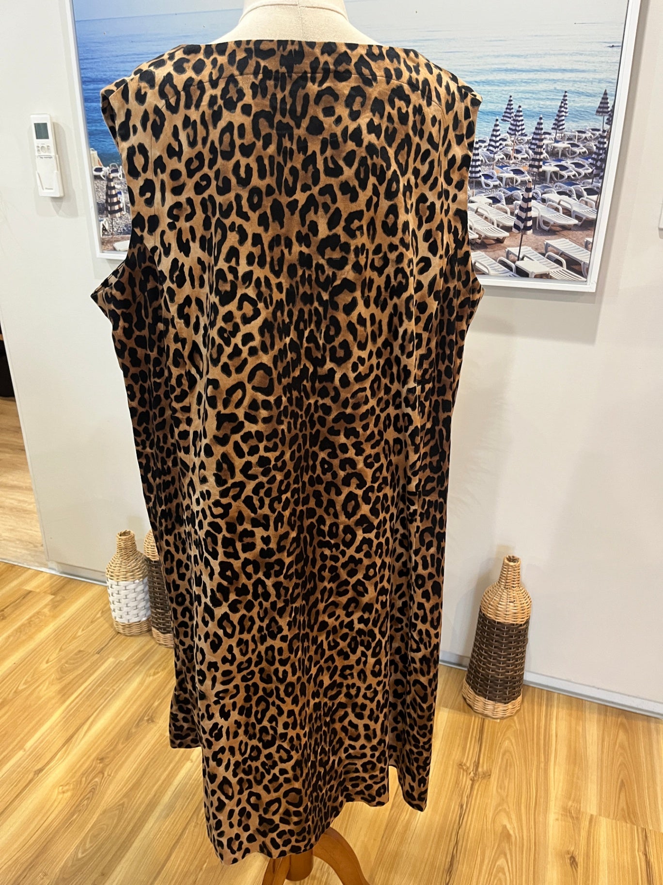 Platform Leopard Print Dress L/XL