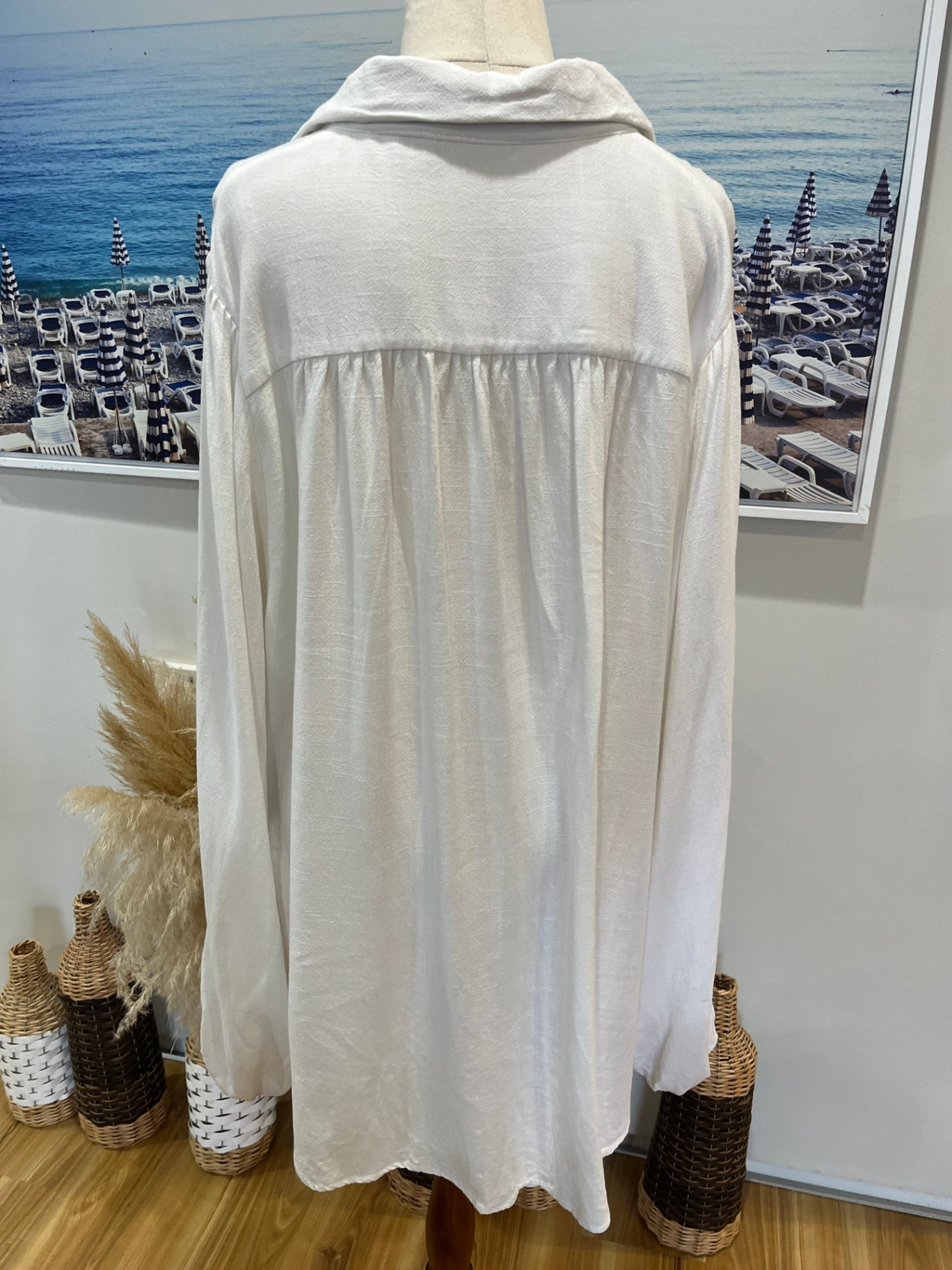 SASS Shirt White Longsleeve Size 16