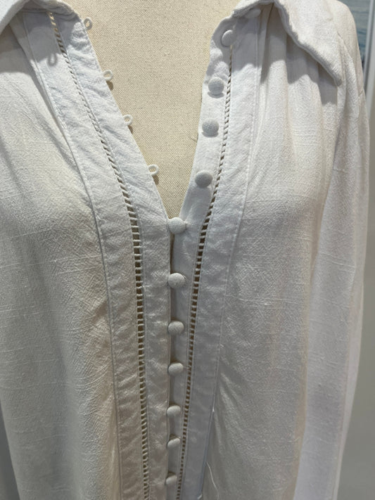 SASS Shirt White Longsleeve Size 16
