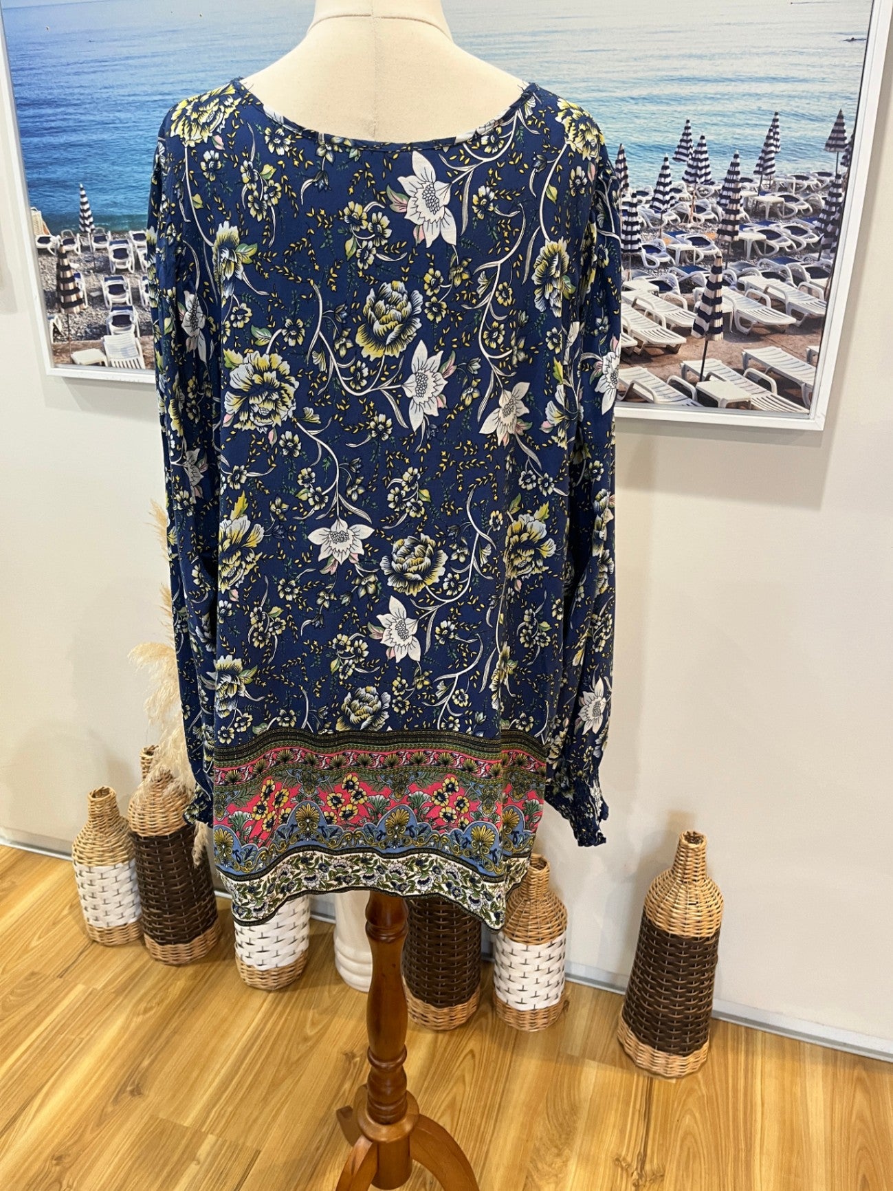 Brown Coco Boho Style Top 4 XL