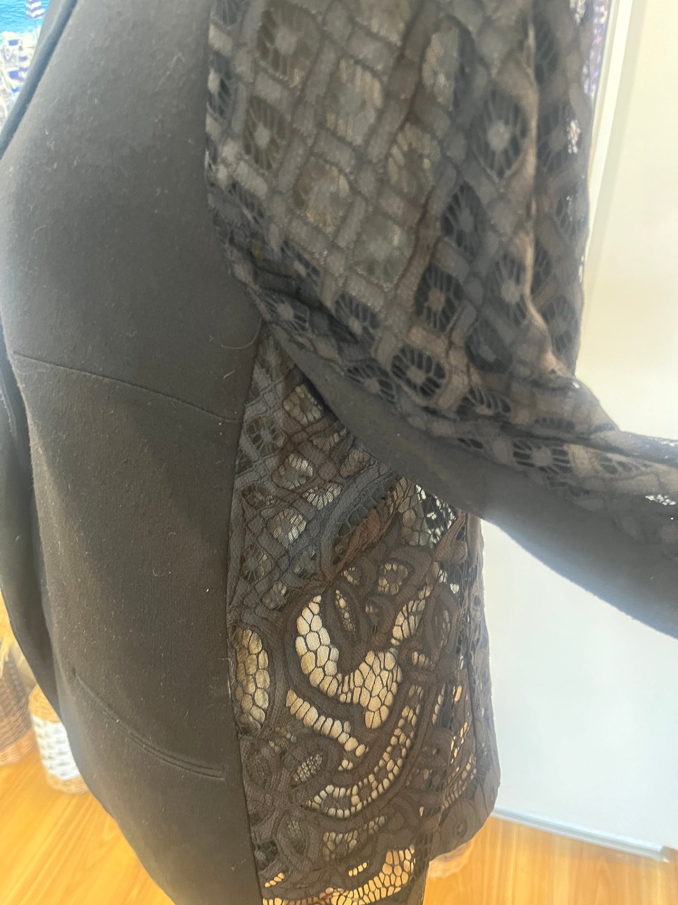 Grace Hill Black Blazer with lace Size 14