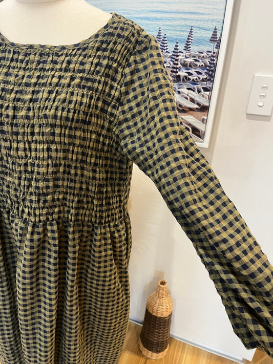 Perfectionary Green/Black Checkered Dress Size 16