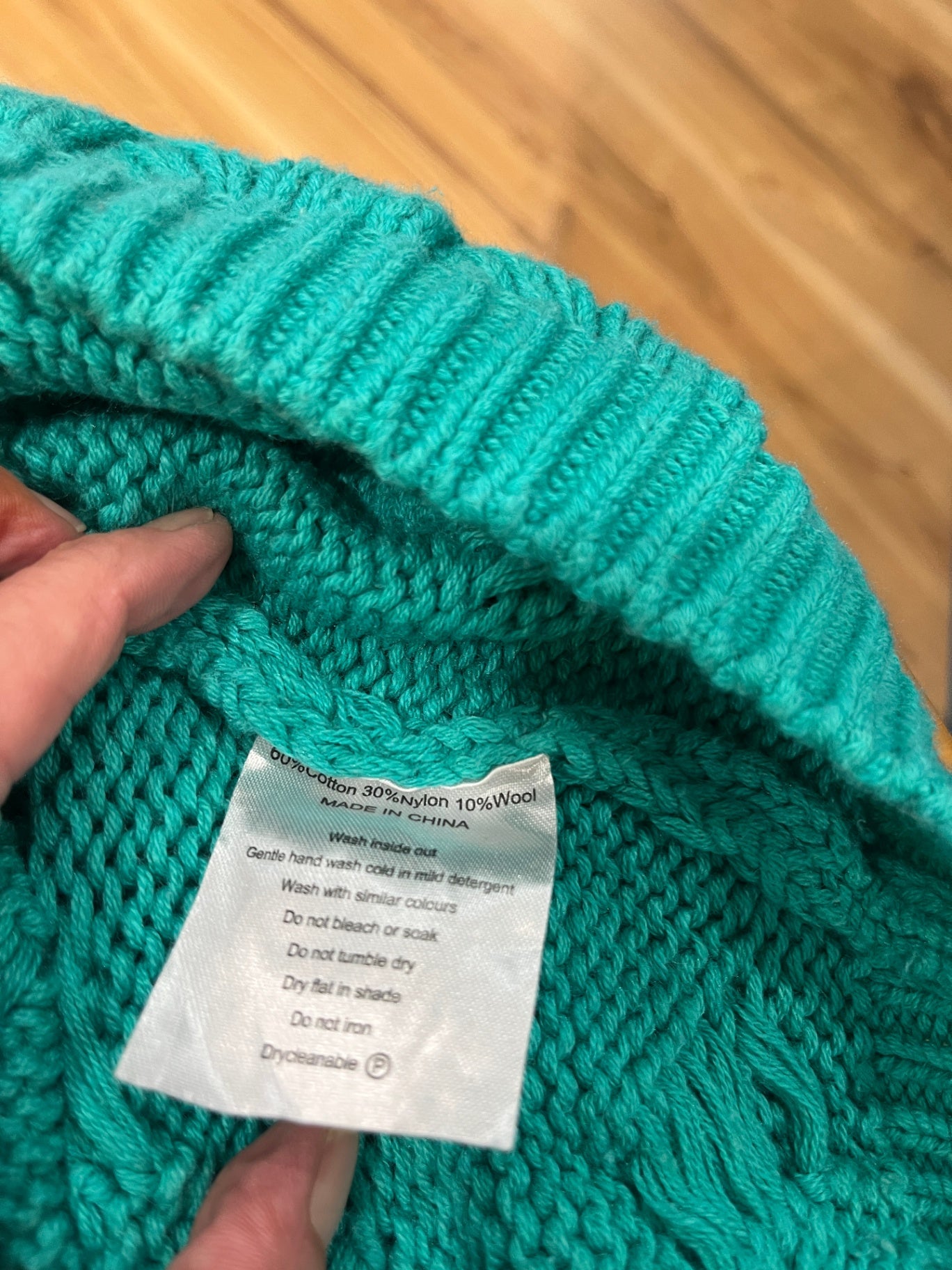 Stella Royal Top Cable Knit Teal