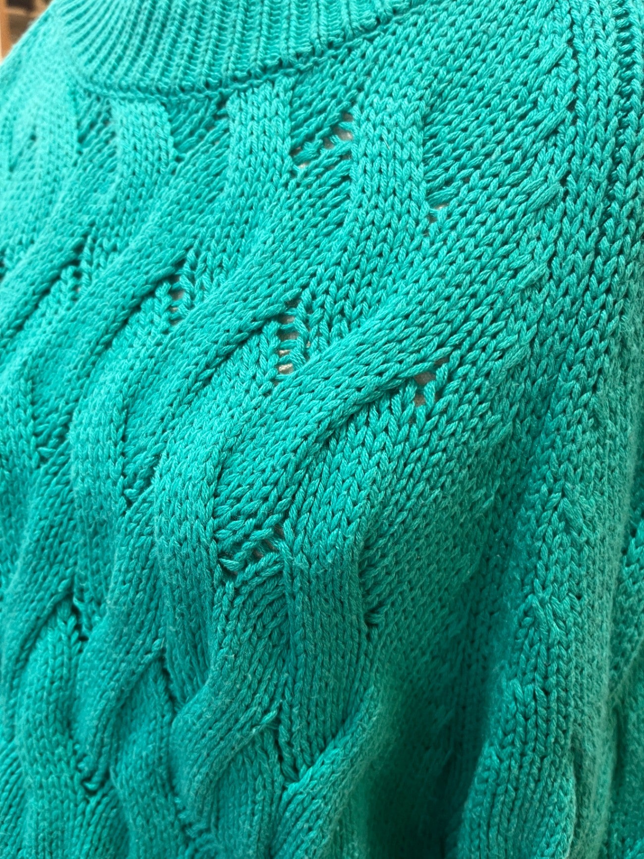 Stella Royal Top Cable Knit Teal