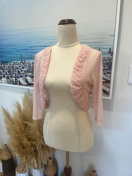 Annah. S Pink Shrug/Bolero Medium