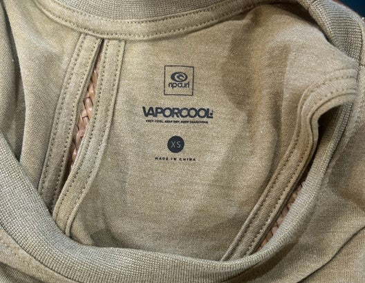 Rip Curl T-Shirt Sleeveless Light Khaki XS