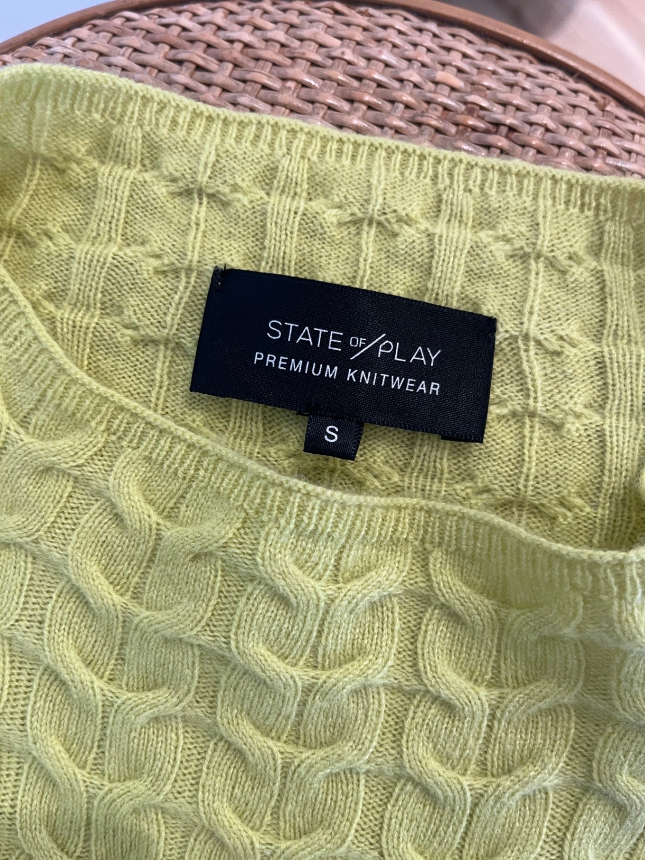 State of Play Lime Green Jersey Small 