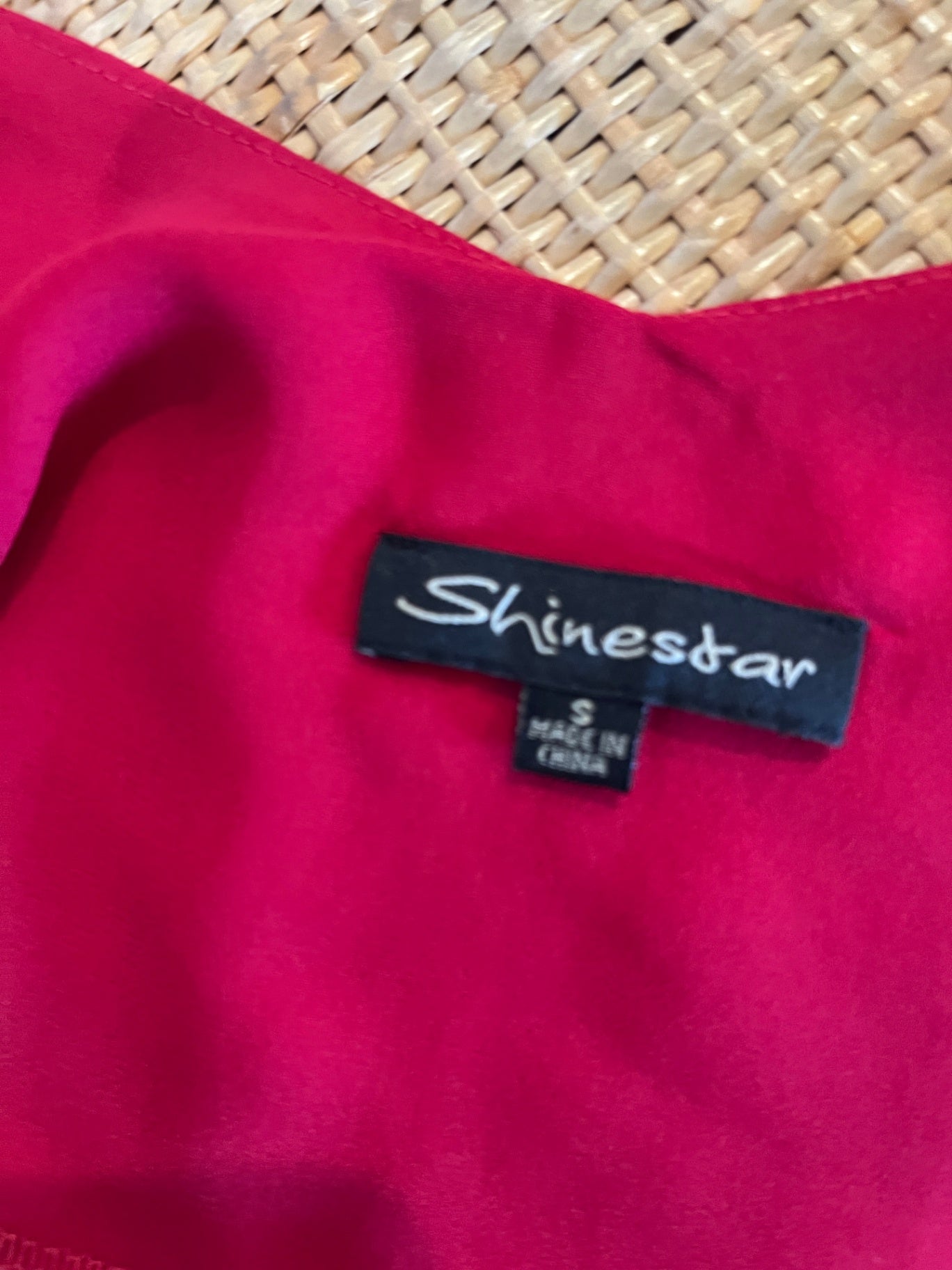 Shinestar Singlet Top Red Small 