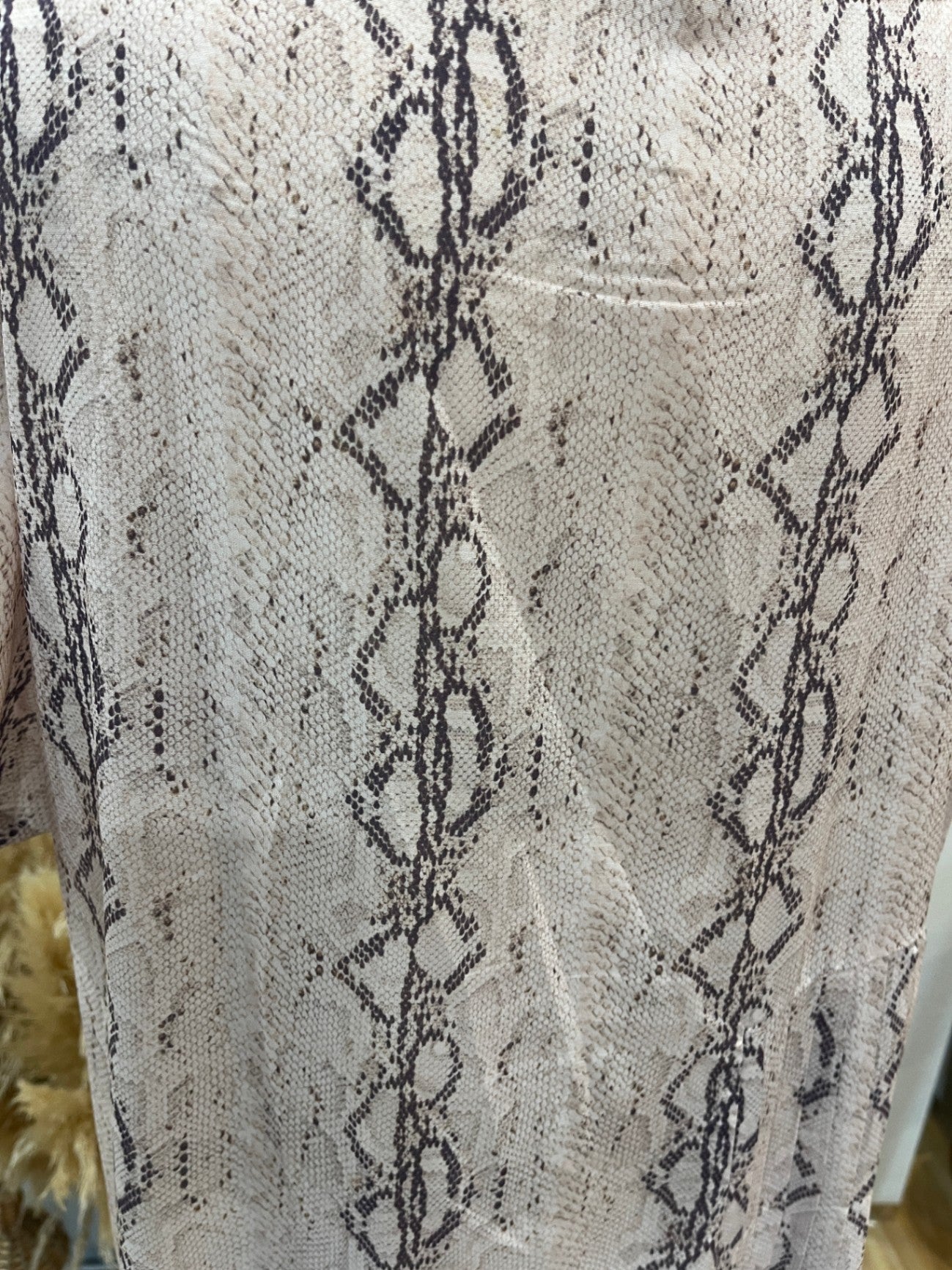 Snake Print Design Dress Medium