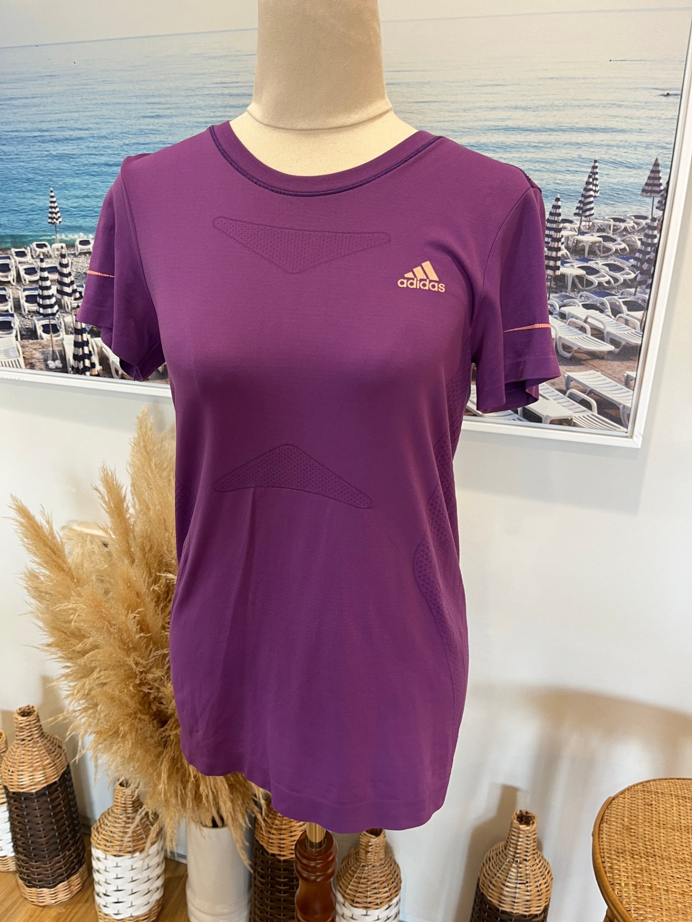 adidas Purple T-Shirt Medium 