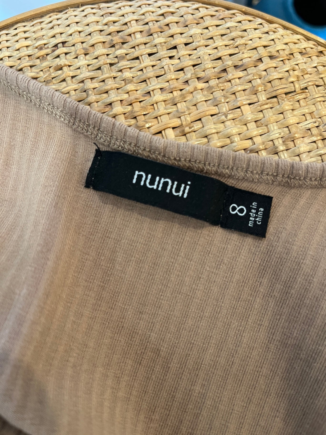 nunui Singlet Dress Beige Size 8 
