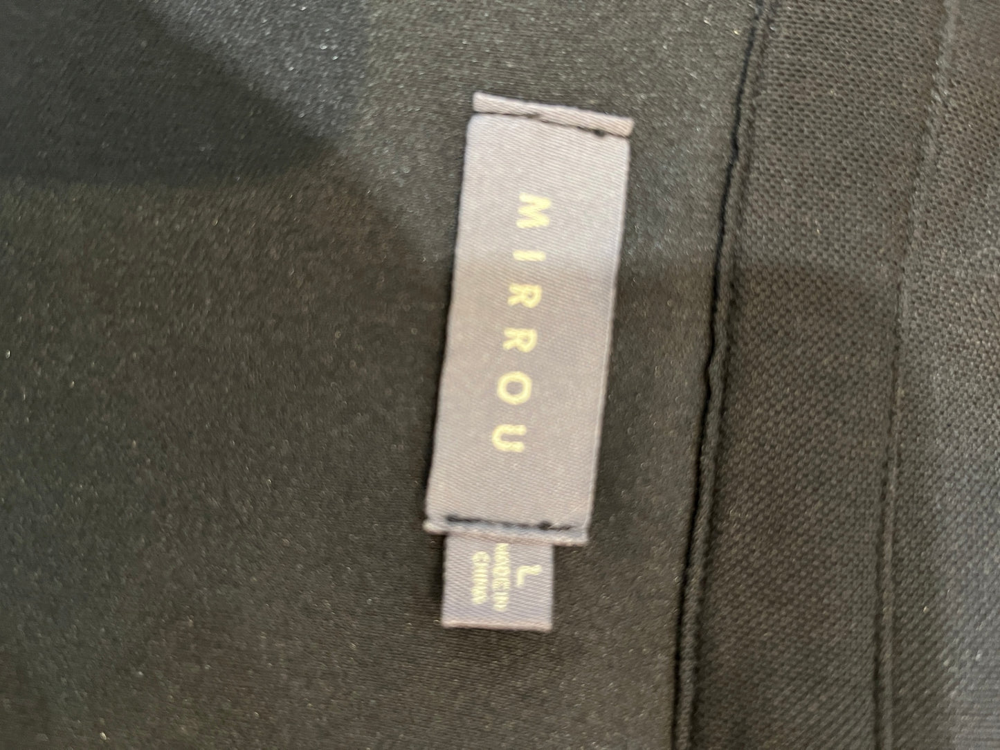 MIRROU Black Shirt Sheer Sleeves