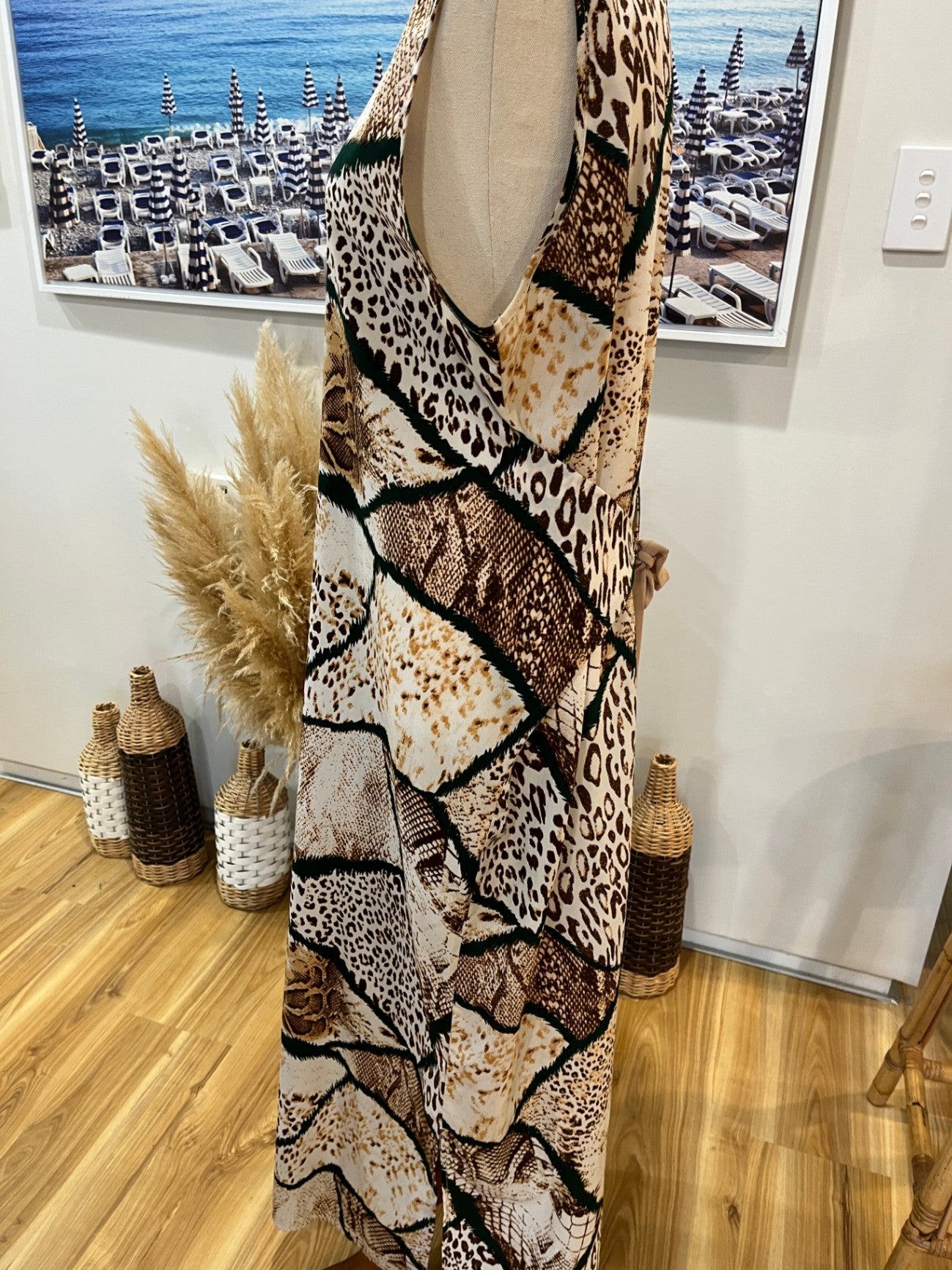 Amaya Animal Print Dress Size 14
