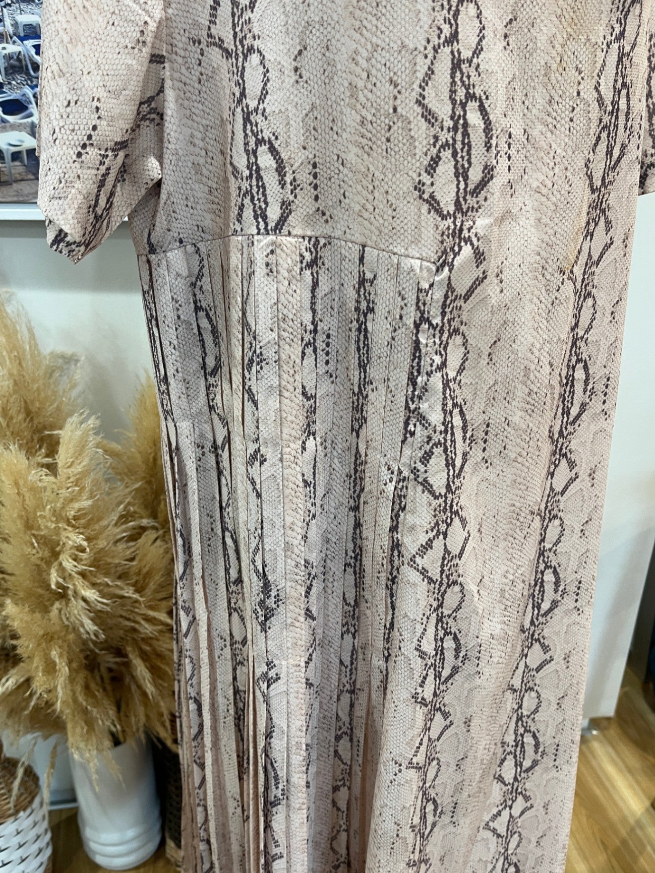 Snake Print Design Dress Medium