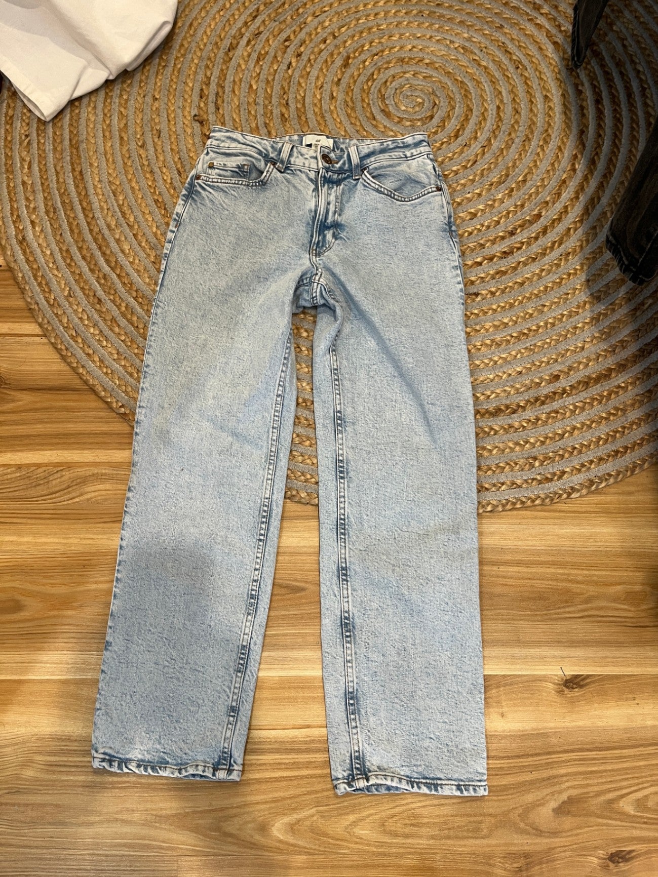 H&M Jeans Light Blue Acid Wash Size 36
