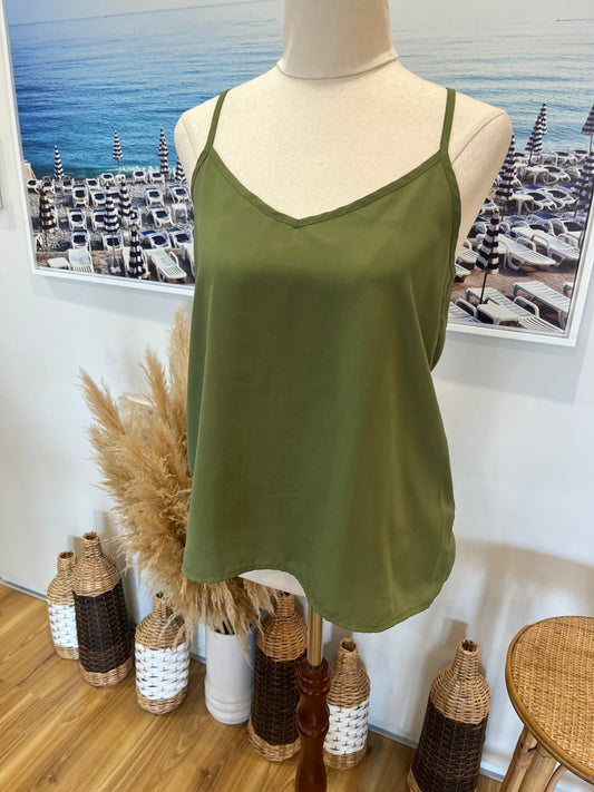 Hollister Tank Top Olive green Small 