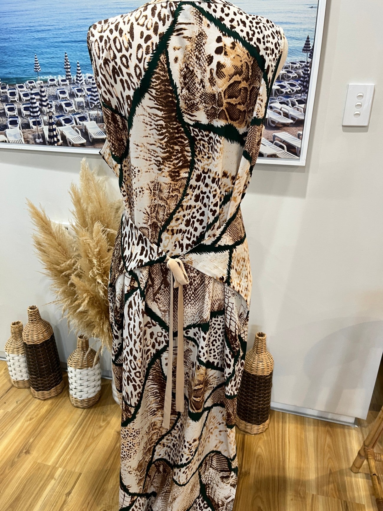 Amaya Animal Print Dress Size 14