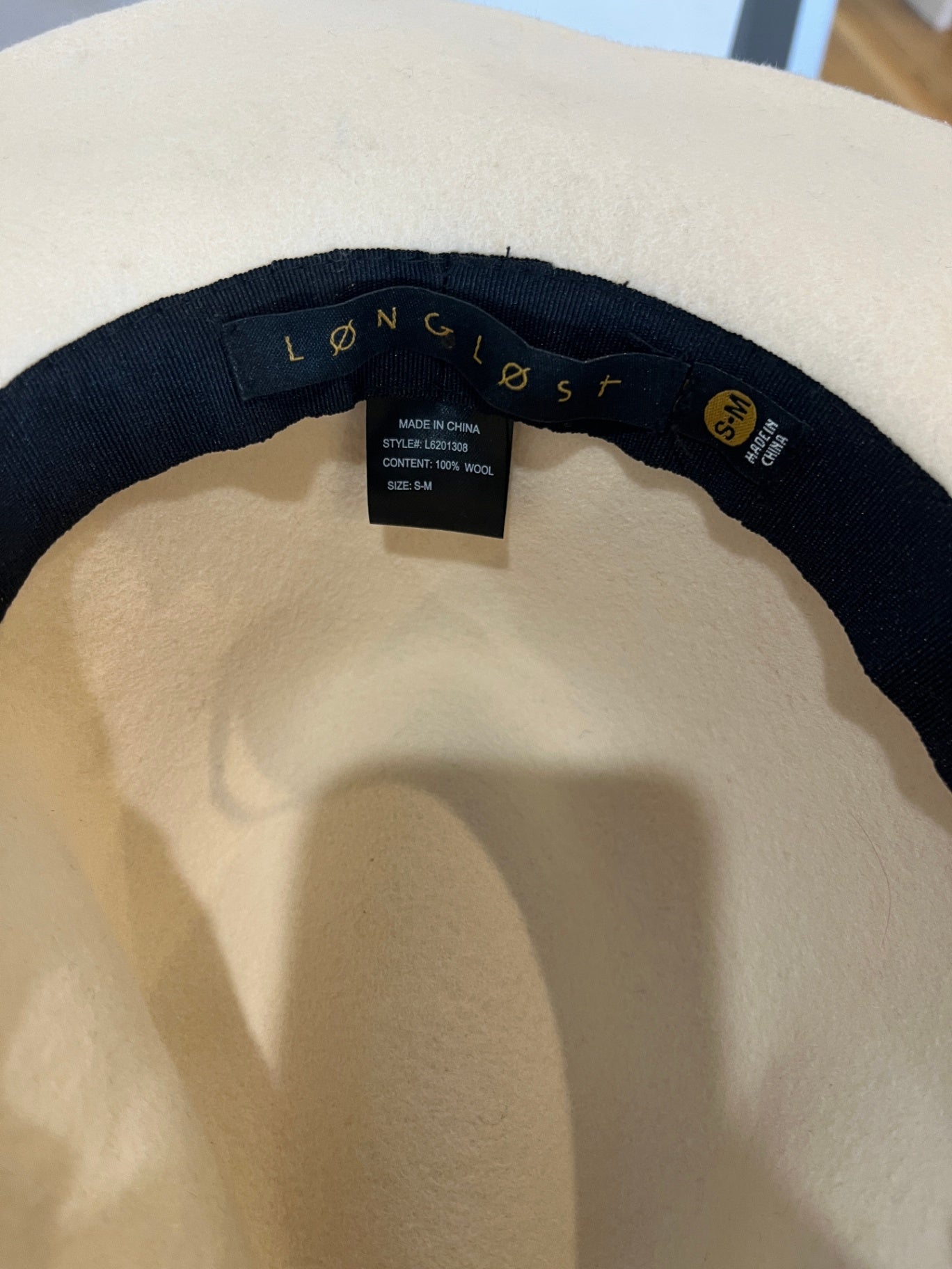 Long Lost Hat S/M Cream/Beige