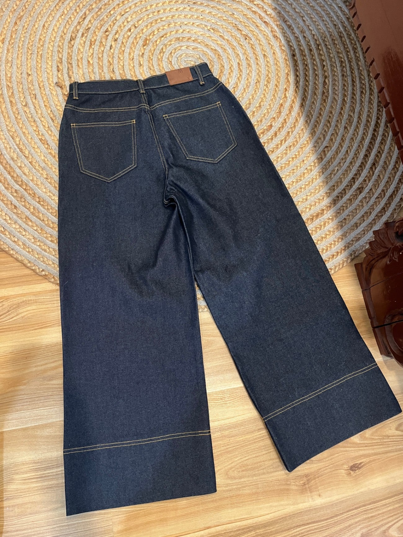 Max Dark Denim Wide Leg Pants