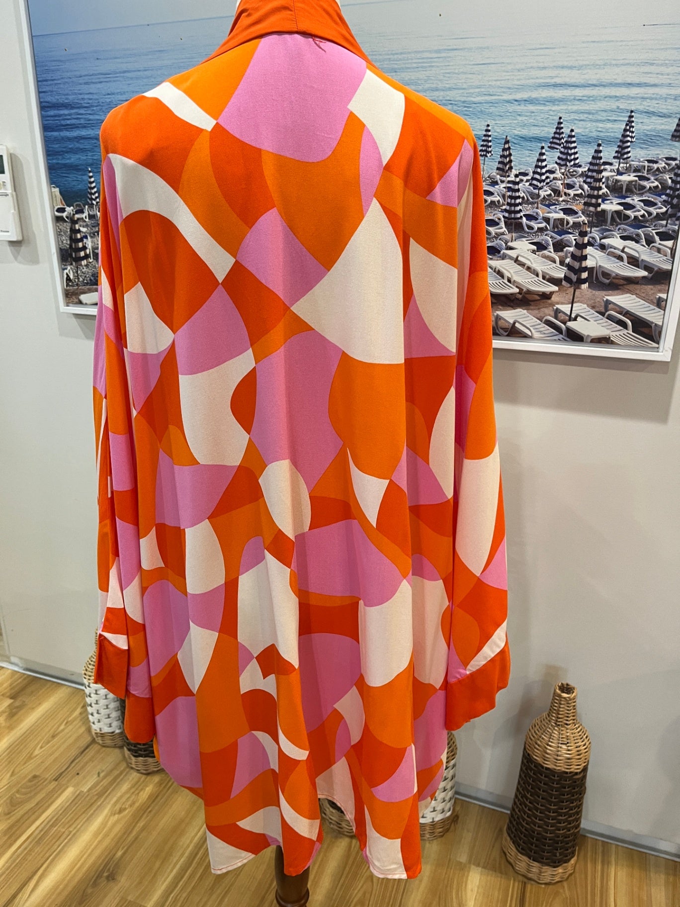 Label of Love Orange Kimono XL 