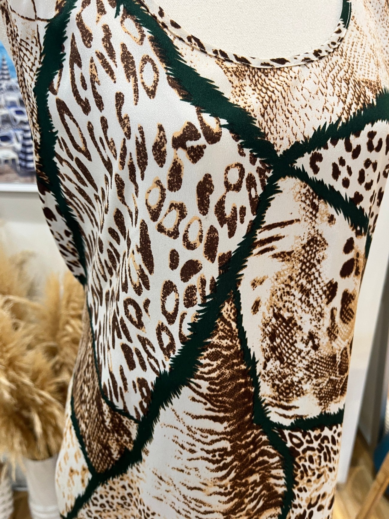 Amaya Animal Print Dress Size 14