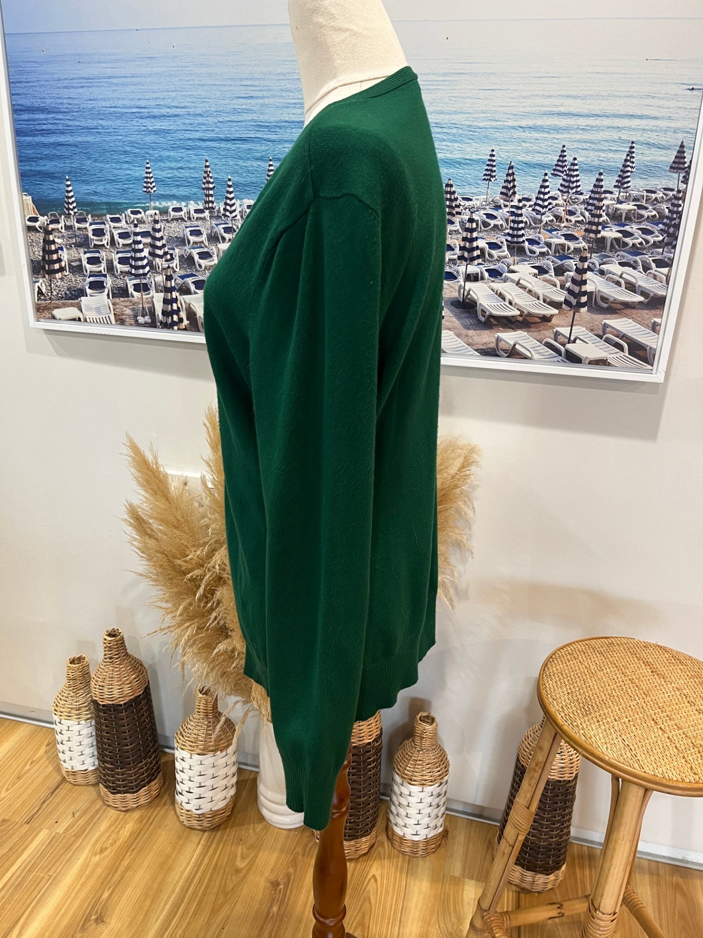 Cardigan Forest Green Medium 