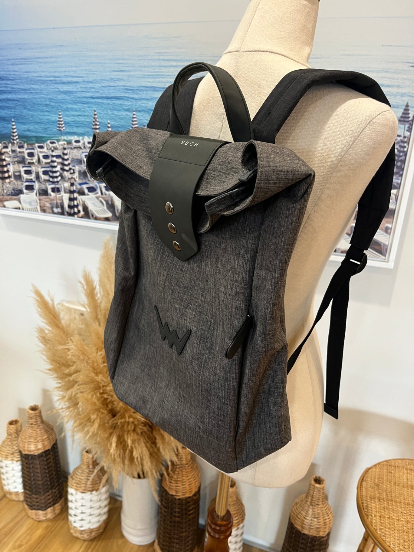 VUCH Backpack Black/Grey