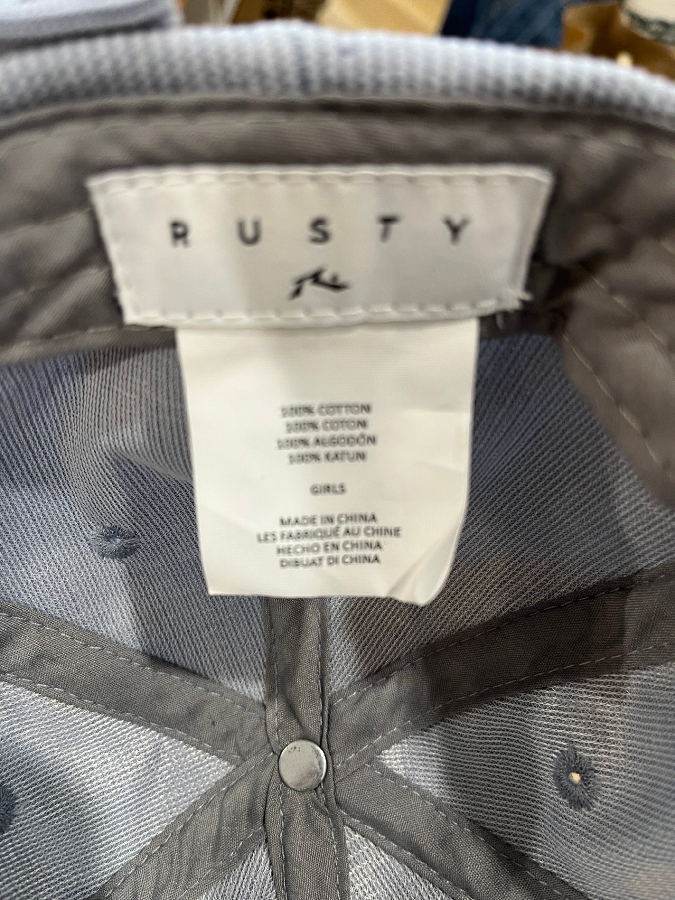 Light Gray Corduroy Cap