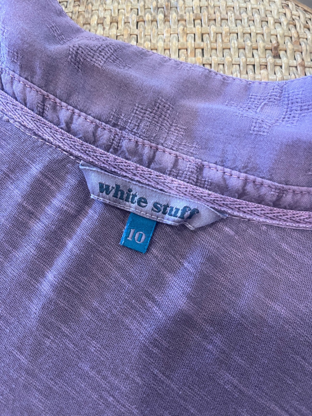 White Stuff Shirt 10 muted purple