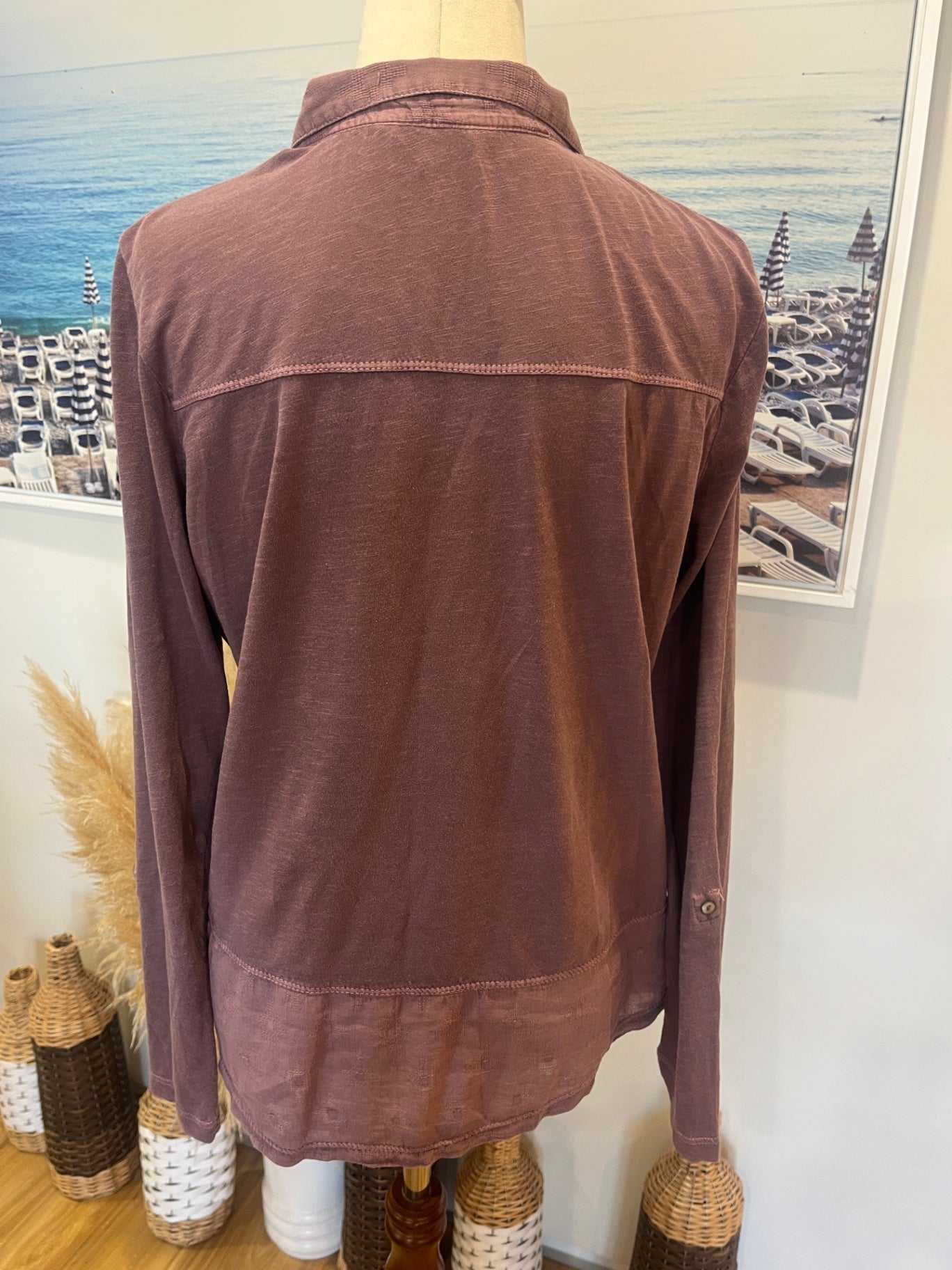White Stuff Shirt 10 muted purple