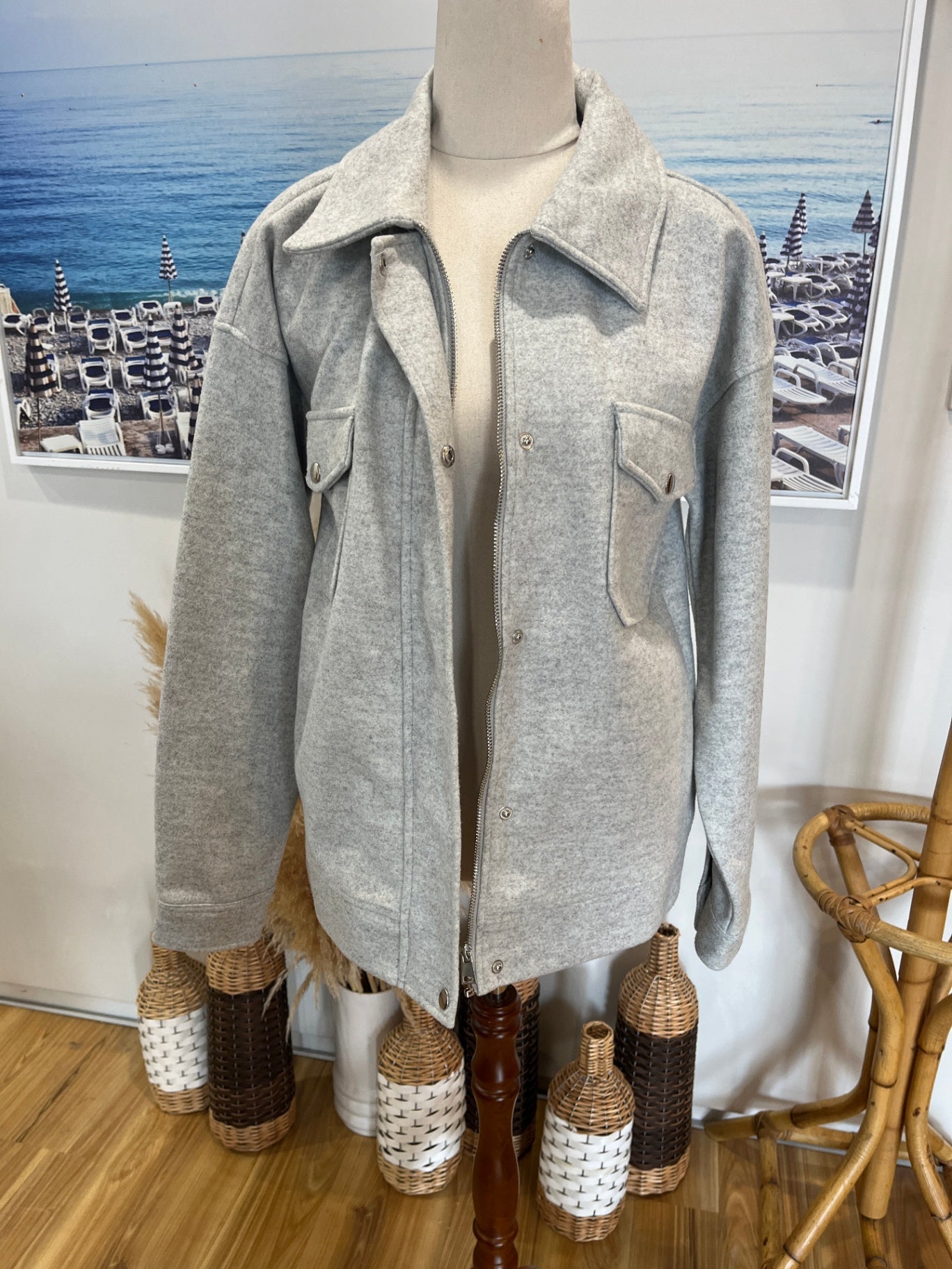 Spirit  Grey Denim Jacket Size 10