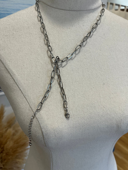 Necklace & Bracelet Silver Tones