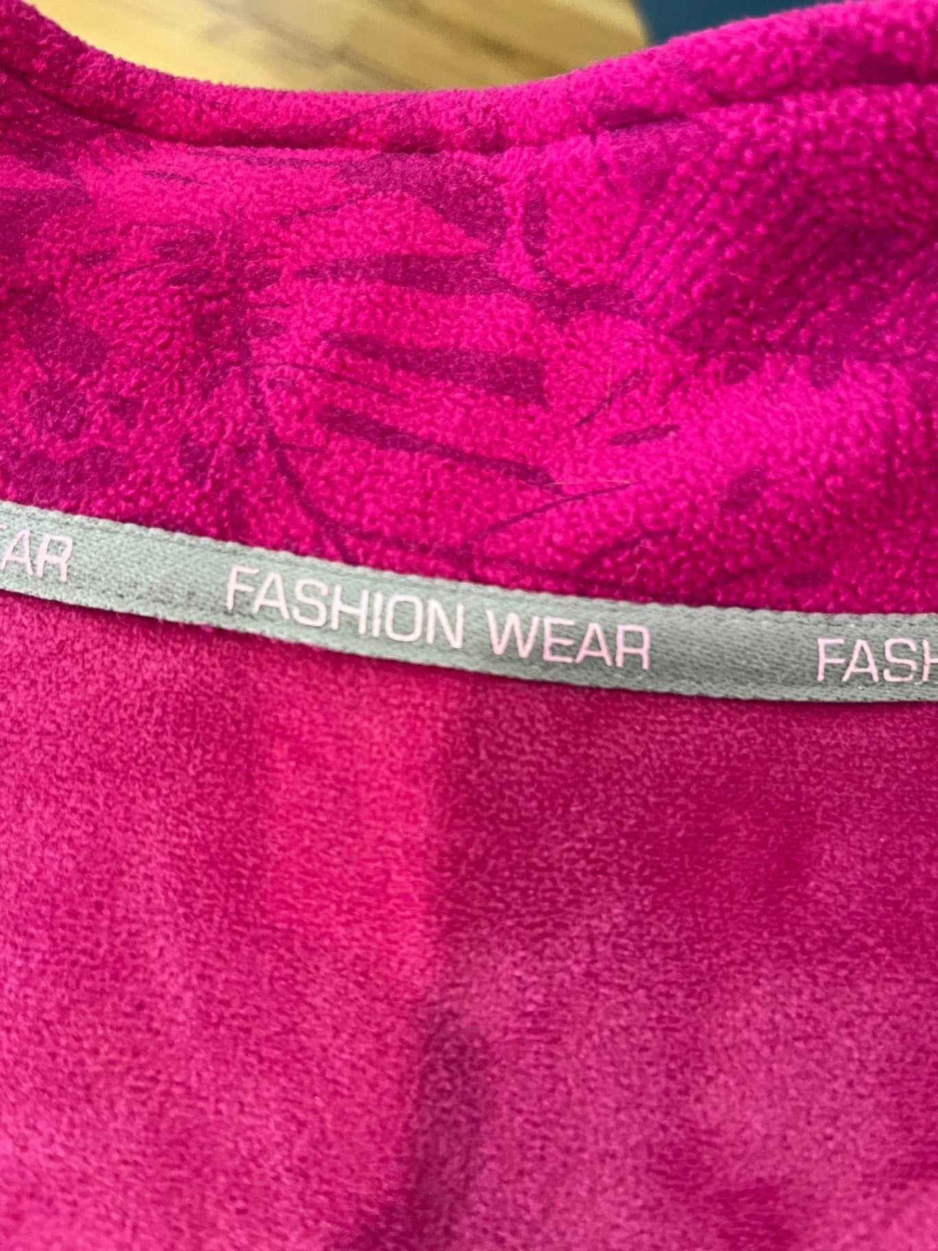 Fashion Wear Cerise Polar Fleece Jacket Size M