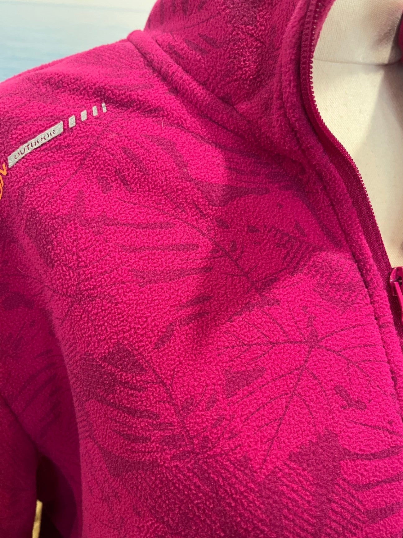 Fashion Wear Cerise Polar Fleece Jacket Size M