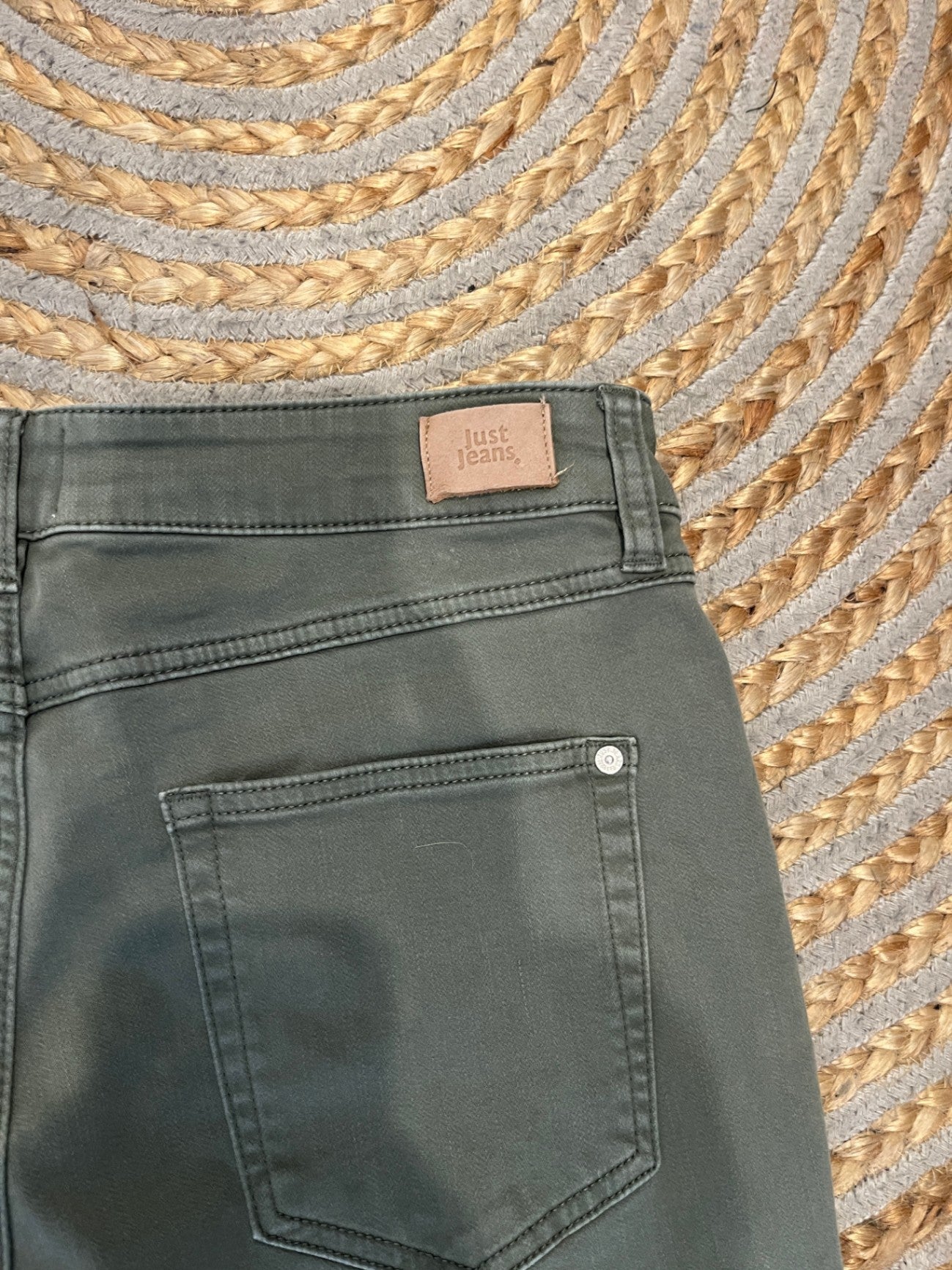 Just Jeans Khaki Green Pants Size 12 