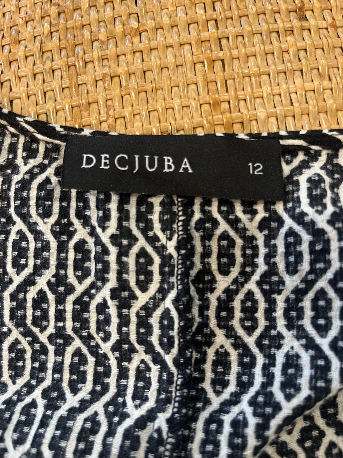 DECJUBA Black & White Dress Size 12