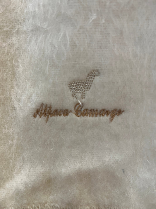 Alpaca Camargo Cream Scarf