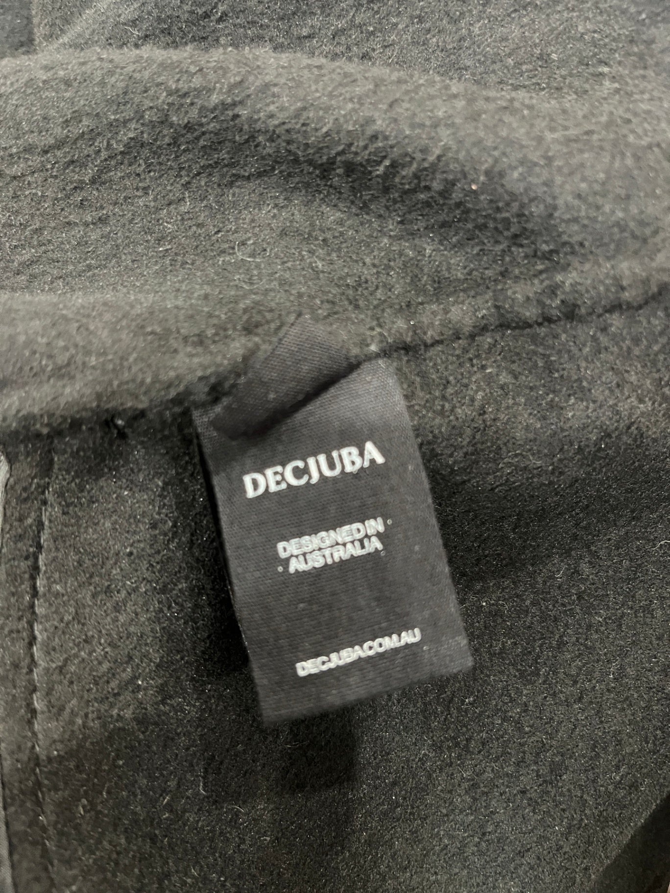 DECJUBA Black Crop Jacket Large 