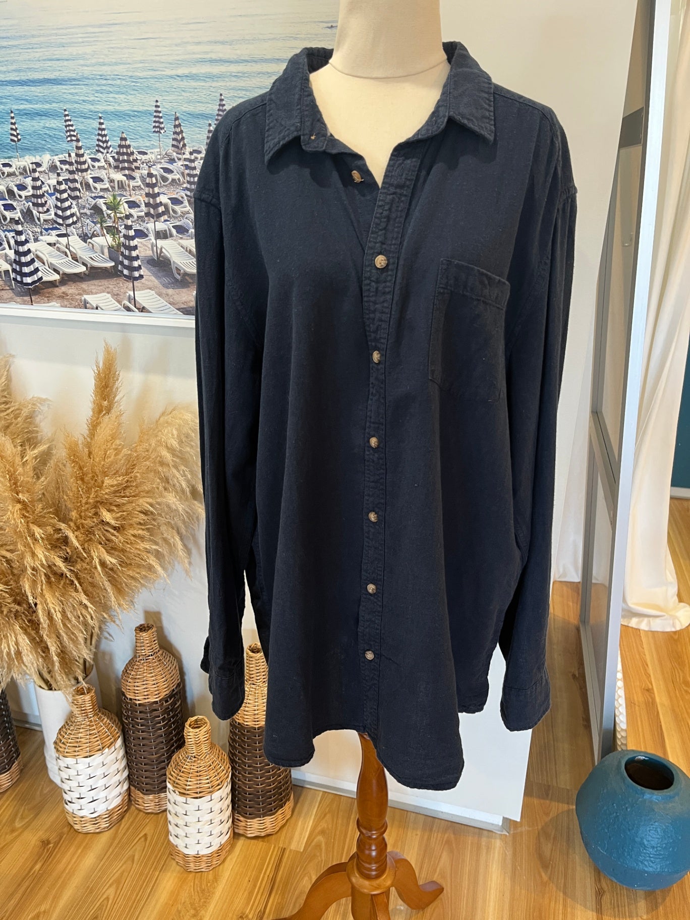 Navy Blue Shirt Size XXL