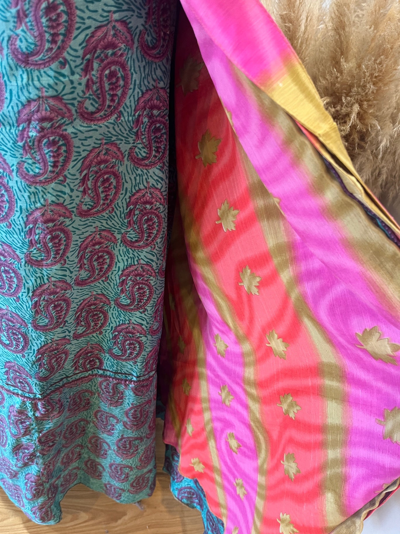 Reversible Wrap Around Multicolored Skirt